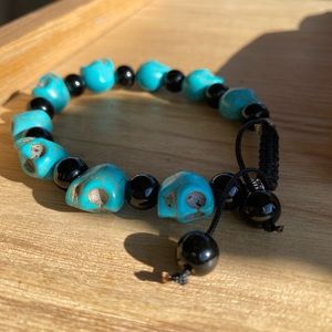 Turquoise Skull Bracelet